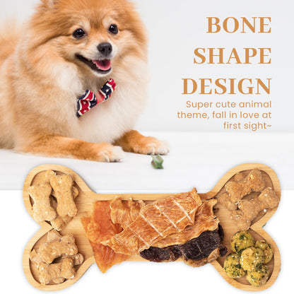 Bone Bamboo Dog Bowl