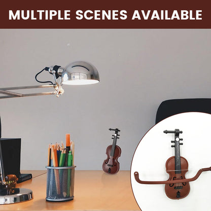 Miniature Violin Instrument Ornaments