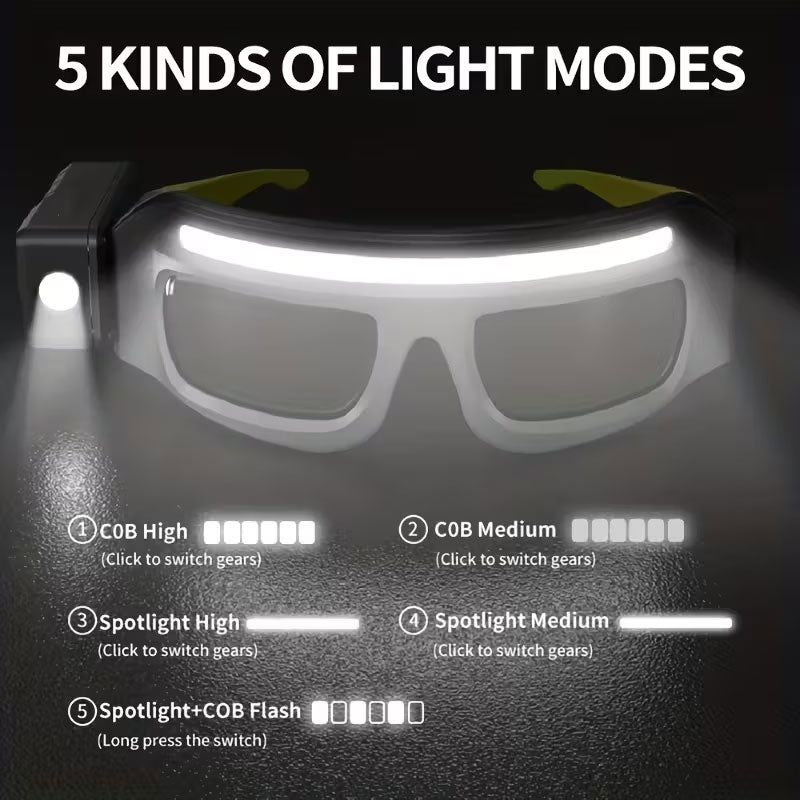 Hands-Free LED Outdoor Light Glasses