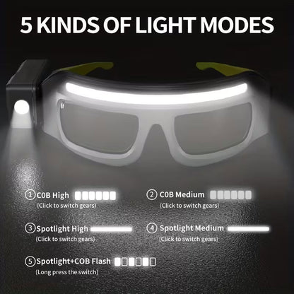Hands-Free LED Outdoor Light Glasses