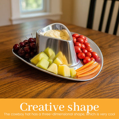 Cowboy Hat-Shaped Snack Plate