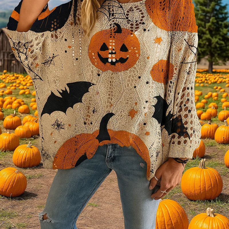 Halloween Crochet Pumpkin Sweater