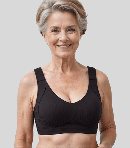 🎁Women's Ribbed Push Up Adjustable Wireless Bra