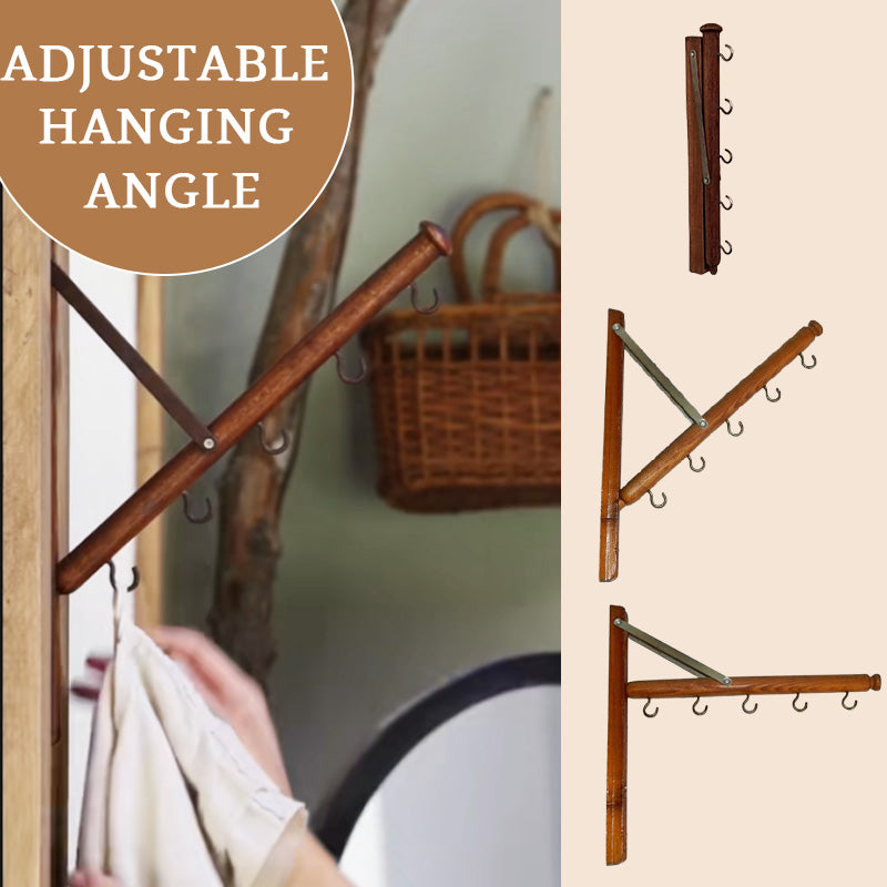 Multifunctional Wooden Folding Hanger