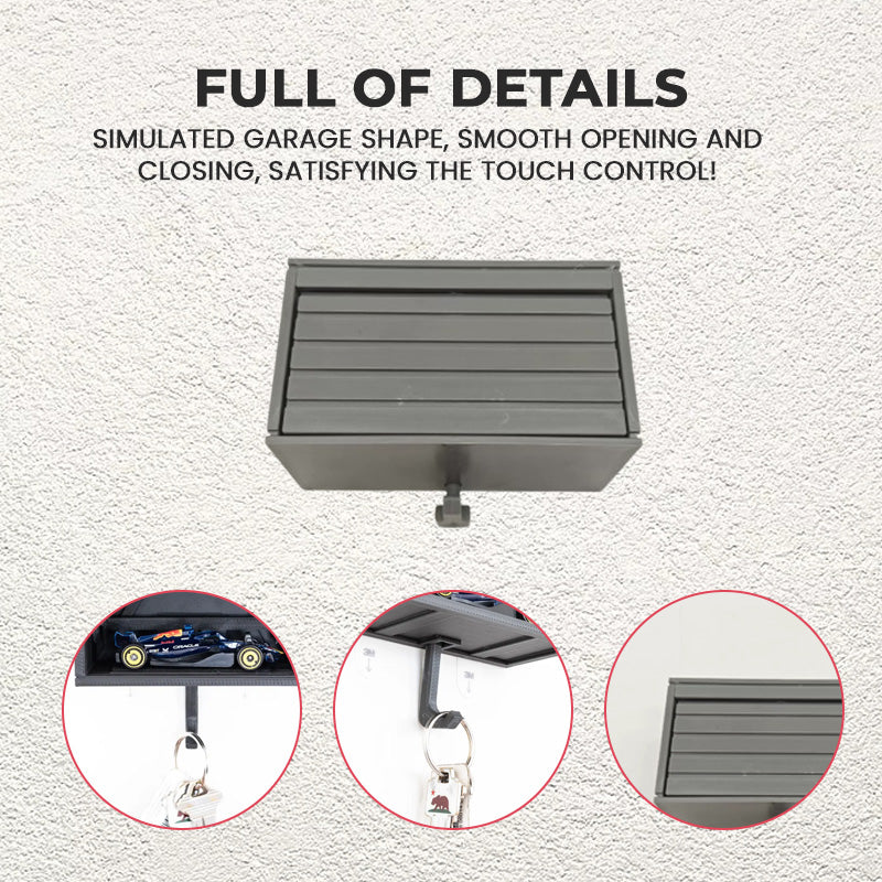 Garage Keychain Pendant With Openable Door