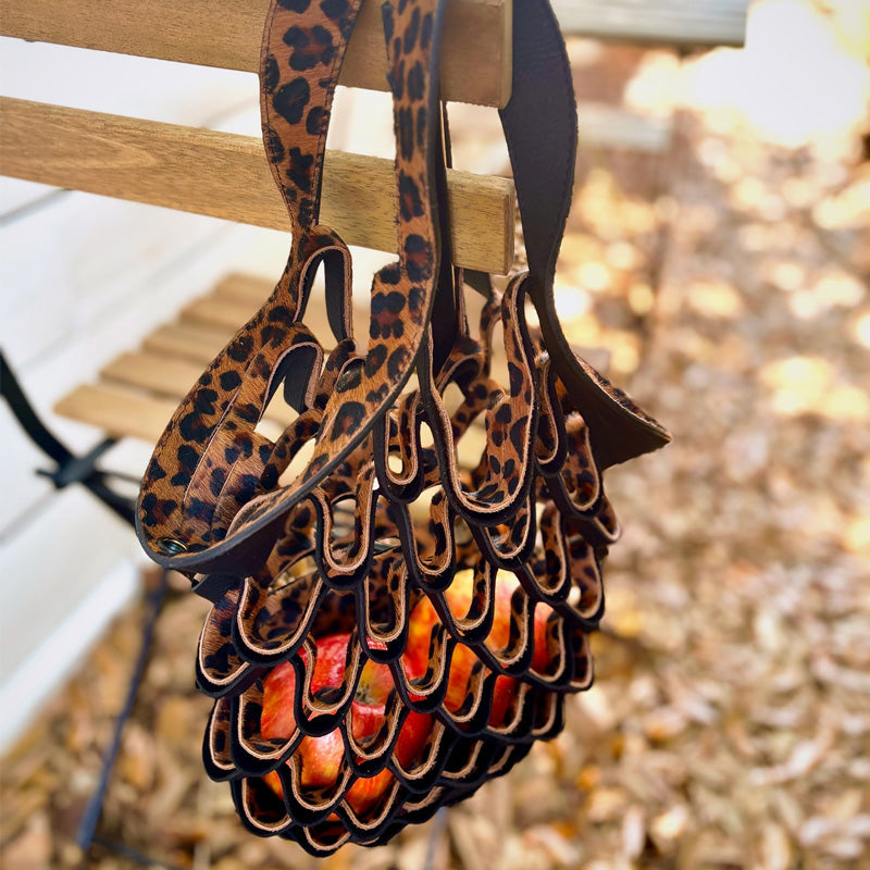 Leather Mesh Bag
