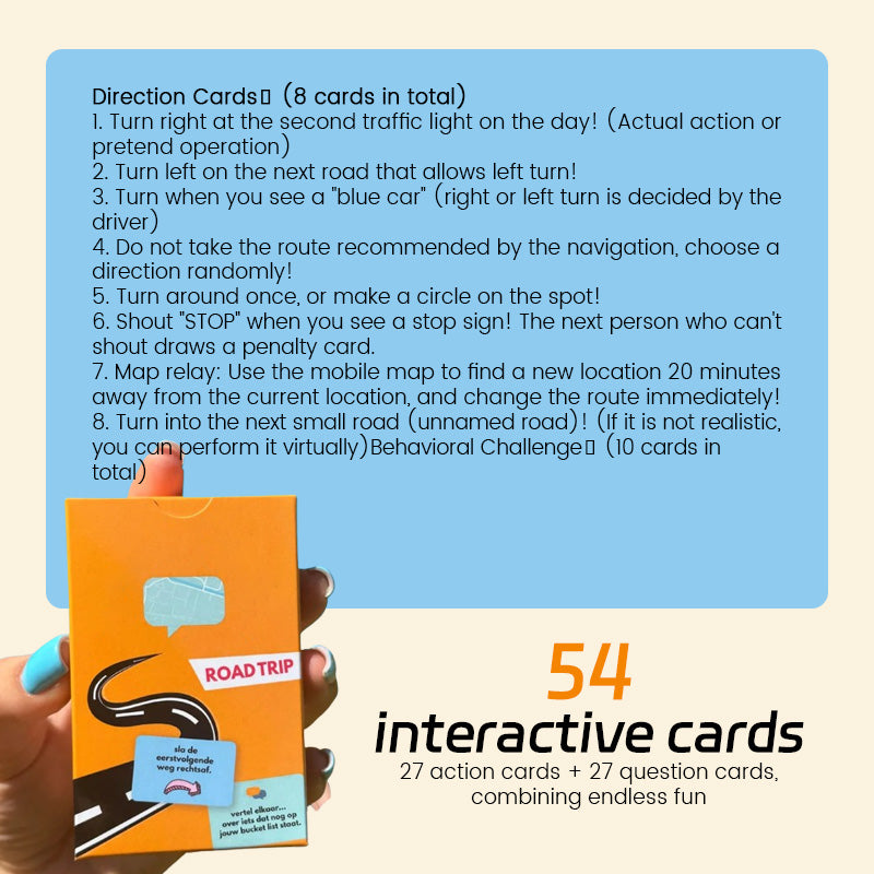 Road Trip Interactive Card Game