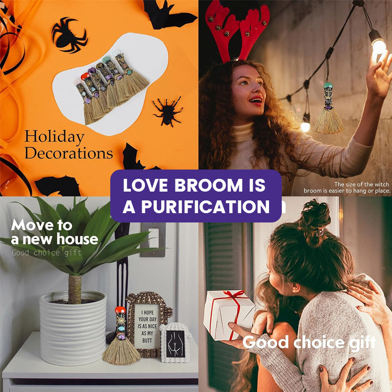 Handmade Magic Broom Ornaments