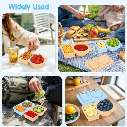 Silicone Compartment Lunch Box