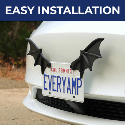 Halloween License Plate Bat Wings Decoration