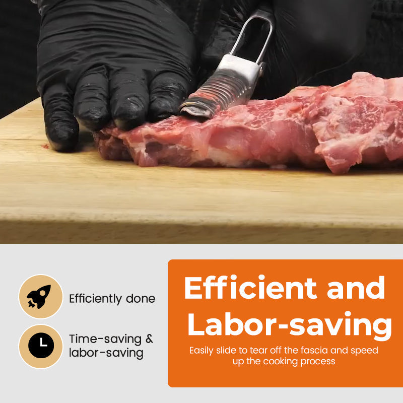 🔪 BBQ Rib Membrane & Fat Remover Tool – For Effortless Meat Prep!