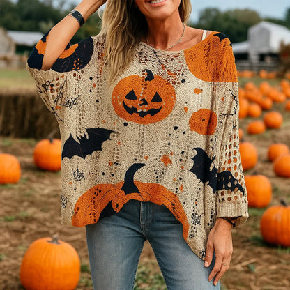 Halloween Crochet Pumpkin Sweater