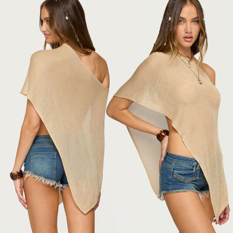 One-Piece Hot Girl Knitted Shawl