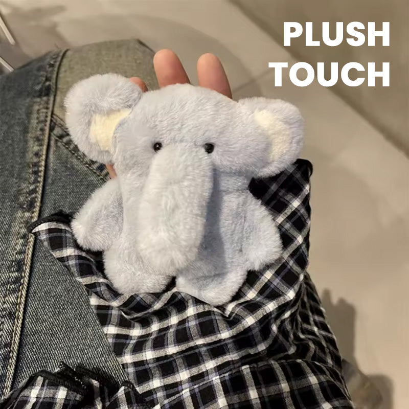 Cute Plush Elephant Earphone Protective Case