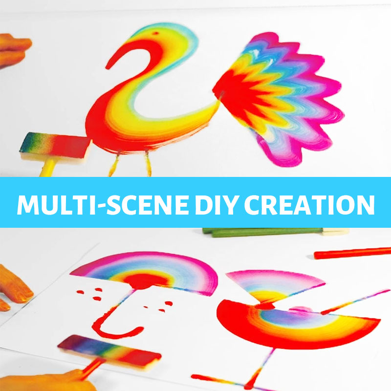 Rainbow Paintbrush Set