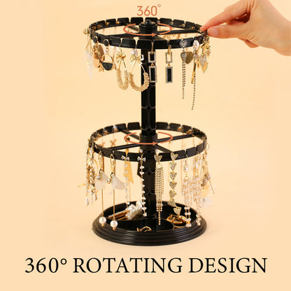 Multi-Layer Rotating Jewelry Storage Rack
