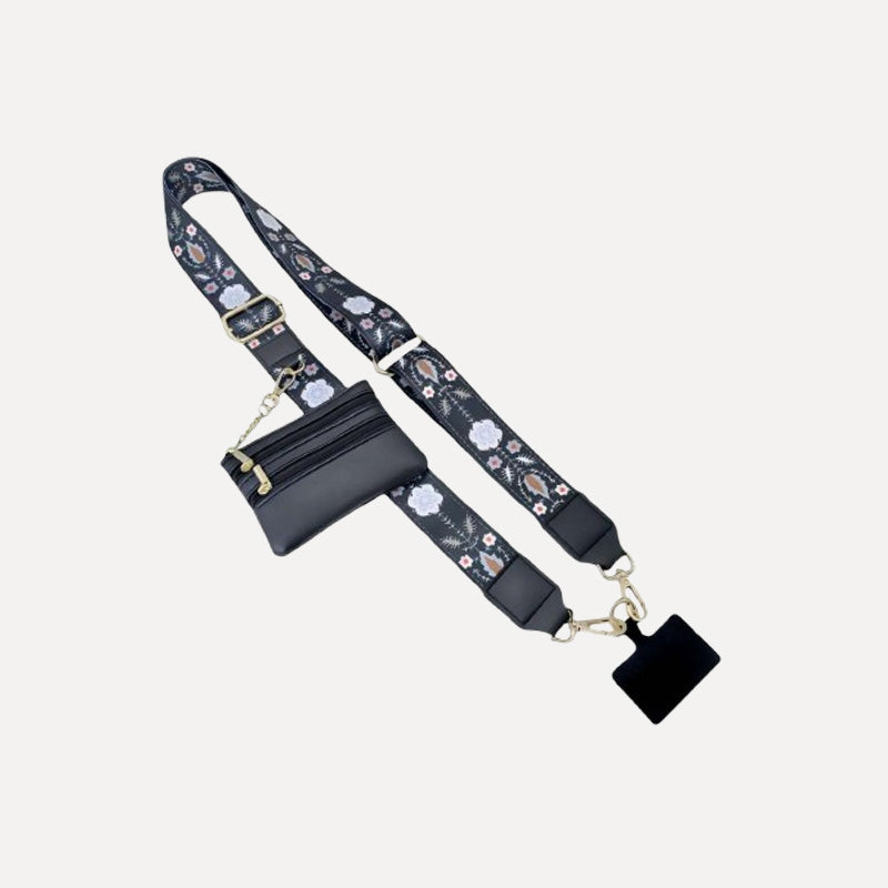 💖Phone Strap with Zippered Pouch