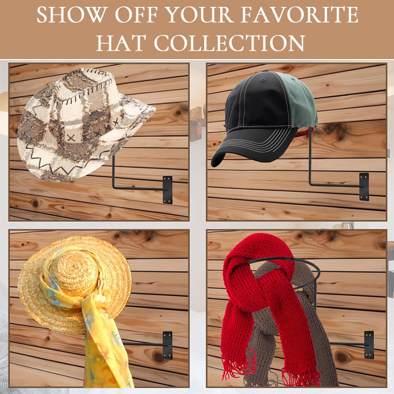 Wall-Mounted Metal Hat Rack