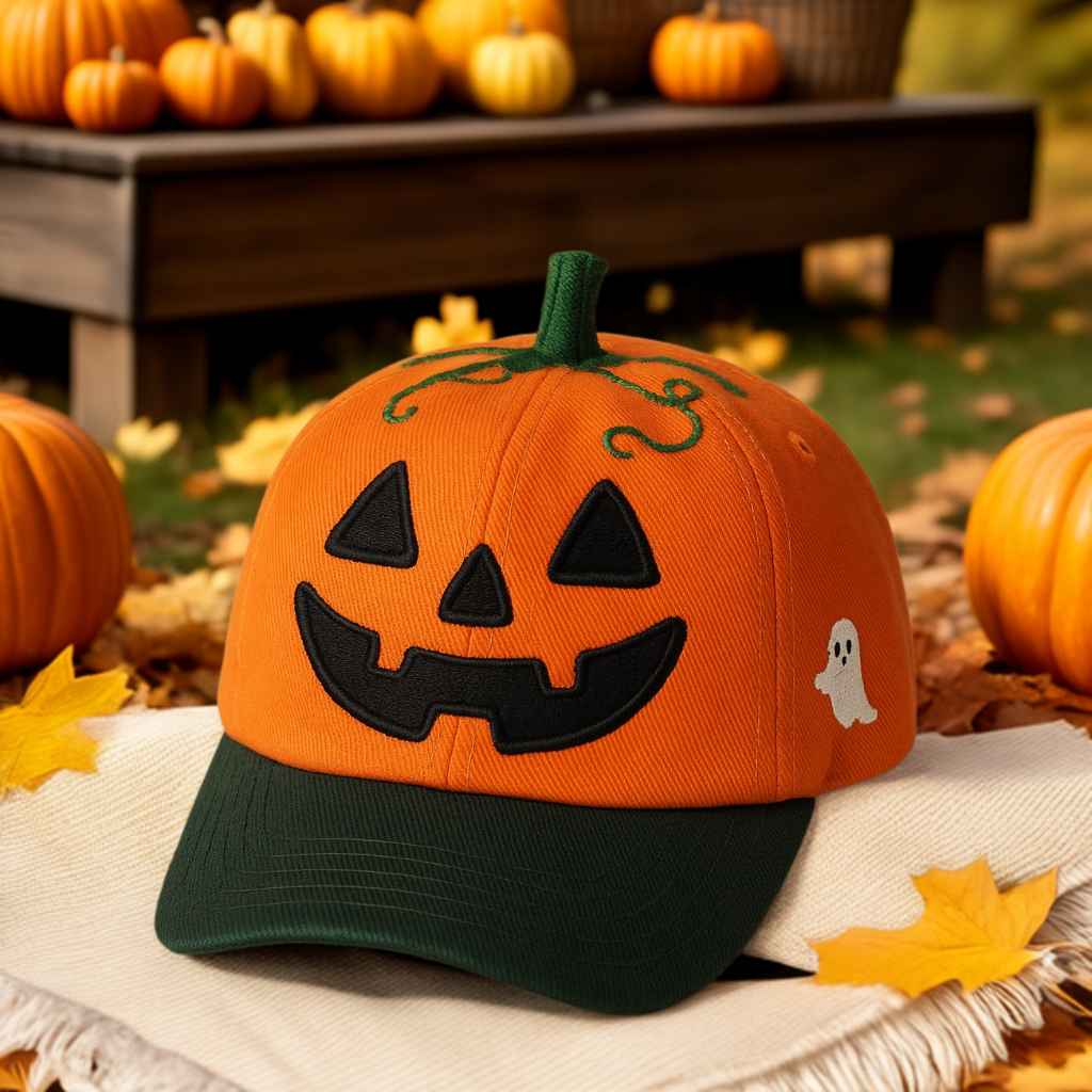 🎃 Jack-O’-Lantern Halloween Pumpkin Hat