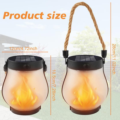 ✨Last Day 49% OFF-Dancing flame Solar Lantern Outdoor Lights