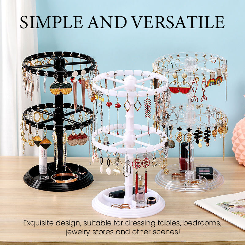 Multi-Layer Rotating Jewelry Storage Rack
