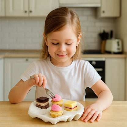 Creative Multi-grid Cream Snack Plate
