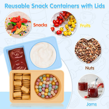 Silicone Compartment Lunch Box