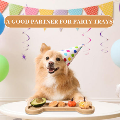 Bone Bamboo Dog Bowl