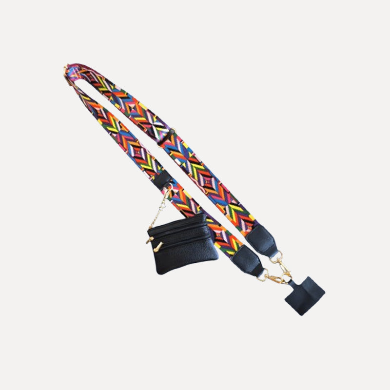 💖Phone Strap with Zippered Pouch