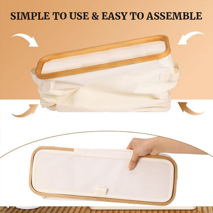 Fabric Paper Towel Roll Storage Basket