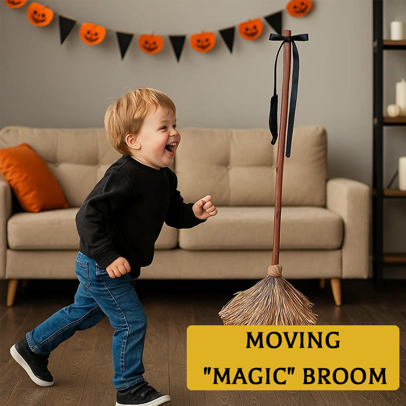 A Moving Halloween "Magic" Broom