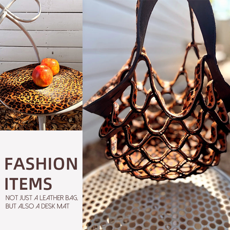 Leather Mesh Bag