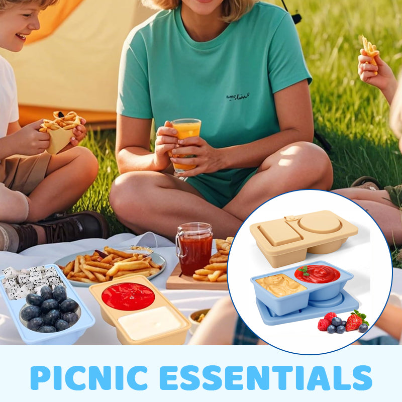 Silicone Compartment Lunch Box