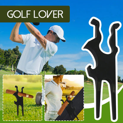 Multifunctional Golf Cigar Clamp
