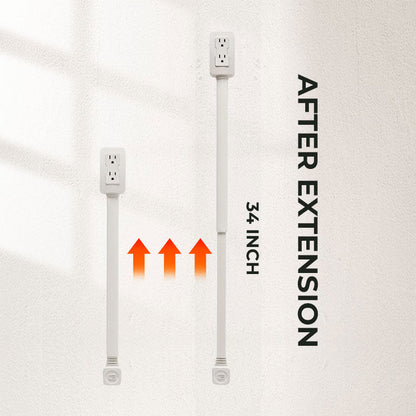 Power socket swivel extender