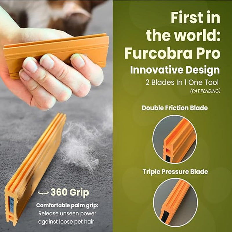 Hand-held Pet Hair Scraper