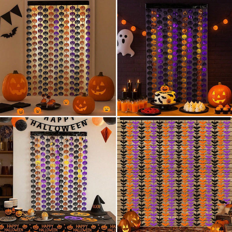 Halloween Wreath Curtains