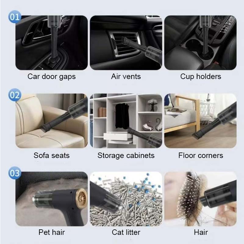 Multifunctional powerful cordless vacuum cleaner