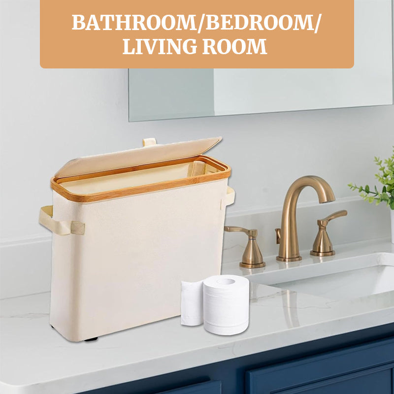 Fabric Paper Towel Roll Storage Basket