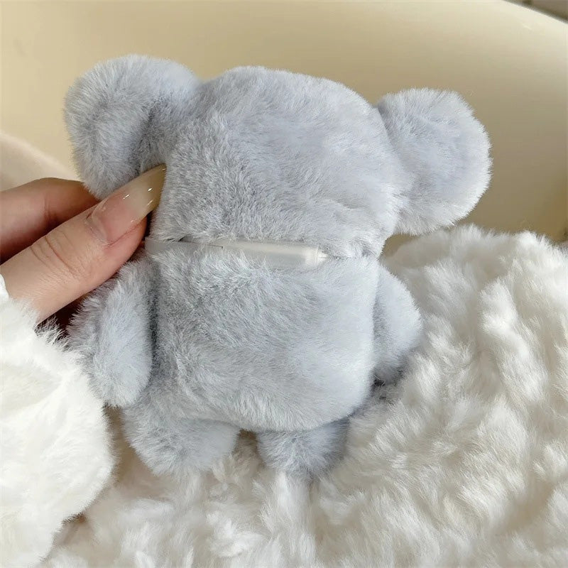 Cute Plush Elephant Earphone Protective Case