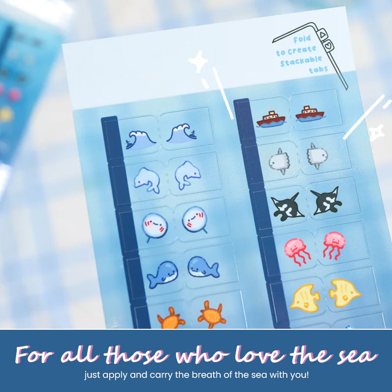 Cute Ocean Notebook Marker Stickers