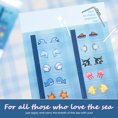 Cute Ocean Notebook Marker Stickers