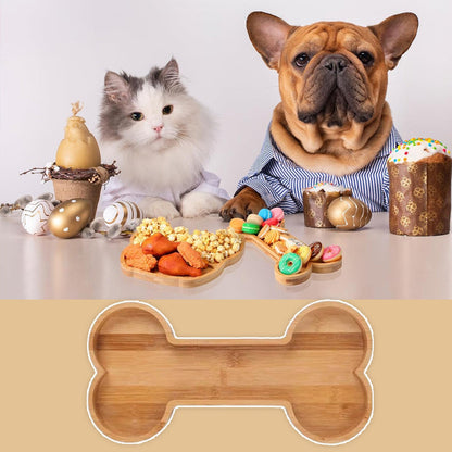 Bone Bamboo Dog Bowl