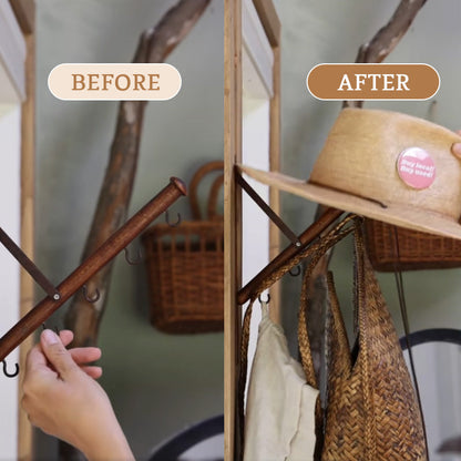 Multifunctional Wooden Folding Hanger