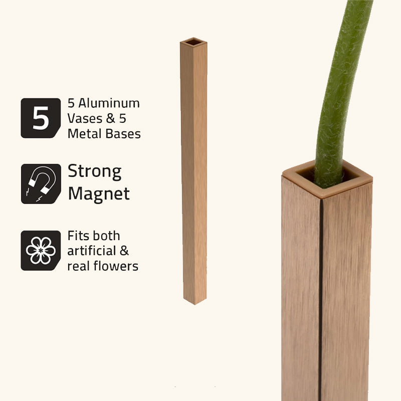 Magnetic Flower Long Vase