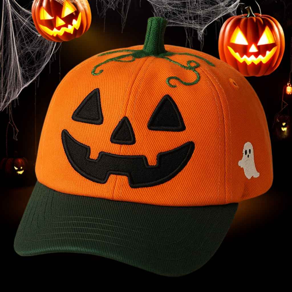 🎃 Jack-O’-Lantern Halloween Pumpkin Hat