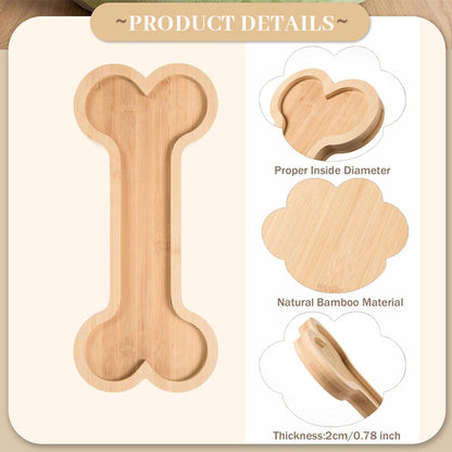 Bone Bamboo Dog Bowl