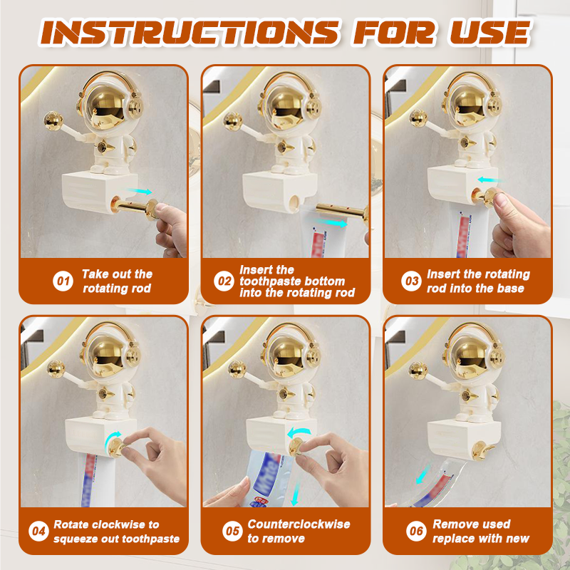 🚀 Toothpaste Squeezer – No-Drill, Futuristic Storage Solution!