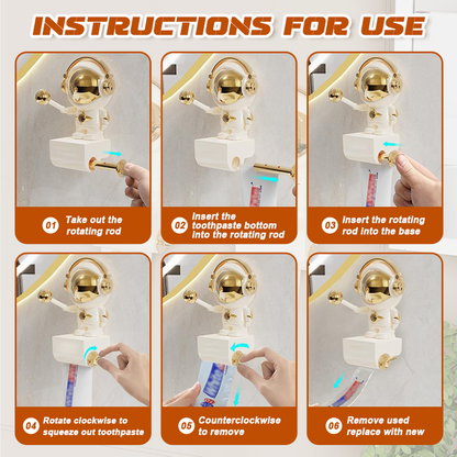 🚀 Toothpaste Squeezer – No-Drill, Futuristic Storage Solution!