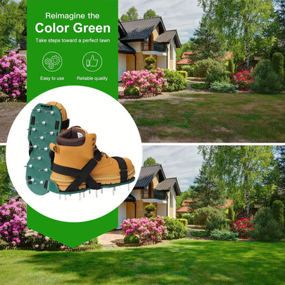 🌱 Lawn Aerator Shoes - To Loosen The Grass